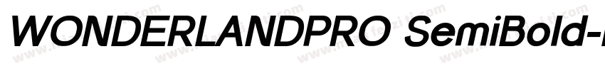 WONDERLANDPRO SemiBold字体转换